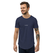 Load image into Gallery viewer, Valvetronic Men&#39;s Curved Hem T-Shirt white text