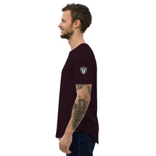 Load image into Gallery viewer, Valvetronic Men&#39;s Curved Hem T-Shirt white text