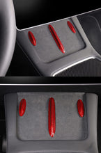 Load image into Gallery viewer, Model 3 / Y Central Control Panel Stickers - Carbon Fiber Interior Mods