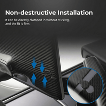 Load image into Gallery viewer, Model 3 / Y Display Cover - Dry Carbon Fiber Interior Mods