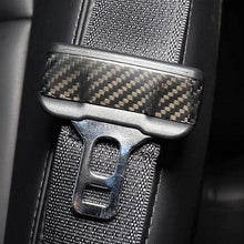 Load image into Gallery viewer, Model 3 / Y Seat Belt Buckle Cover Trim - Carbon Fiber Interior Mods（2pcs）