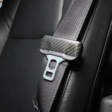 Load image into Gallery viewer, Model 3 / Y Seat Belt Buckle Cover Trim - Carbon Fiber Interior Mods（2pcs）