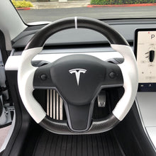 Load image into Gallery viewer, Model 3 / Y Sport Round Carbon Fiber Steering wheel 【Style 41】
