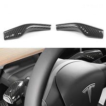 Load image into Gallery viewer, TESERY Model 3 / Y Turn Signal Stalk Cover - Dry Carbon Fiber Interior Mods