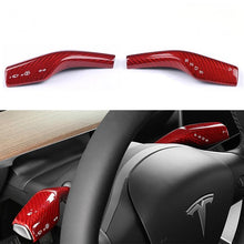 Load image into Gallery viewer, TESERY Model 3 / Y Turn Signal Stalk Cover - Dry Carbon Fiber Interior Mods