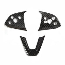 Load image into Gallery viewer, Model 3 / Y Steering Wheel Middle Trim Cover - Carbon Fiber Interior Mods