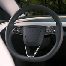 Load image into Gallery viewer, Model 3 / Y Steering Wheel Middle Trim Cover - Carbon Fiber Interior Mods
