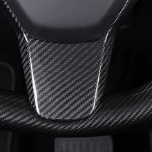 Load image into Gallery viewer, Model 3 / Y Steering Wheel Patch - Carbon Fiber Interior Mods