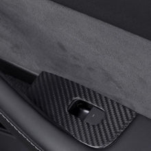 Load image into Gallery viewer, Dry Carbon Fiber Window &amp; Door Switch Covers for Model Y / Model 3（Left Hand Drive）