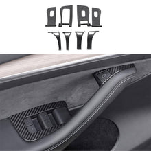 Load image into Gallery viewer, Dry Carbon Fiber Window &amp; Door Switch Covers for Model Y / Model 3（Left Hand Drive）