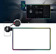 Load image into Gallery viewer, Model 3/Y Music-Synced RGB Ambient Lighting With Wireless Charging Phone Mount
