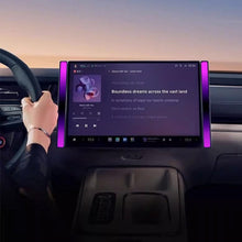 Load image into Gallery viewer, Model 3/Y Music-Synced RGB Ambient Lighting With Wireless Charging Phone Mount