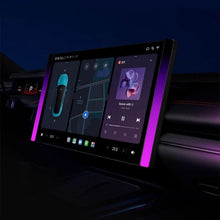 Load image into Gallery viewer, Model 3/Y Music-Synced RGB Ambient Lighting With Wireless Charging Phone Mount