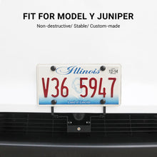 Load image into Gallery viewer, Model Y Juniper Front License Plate Holder | No-Drill, Anti-Theft Aluminum