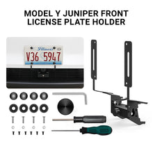 Load image into Gallery viewer, Model Y Juniper Front License Plate Holder | No-Drill, Anti-Theft Aluminum