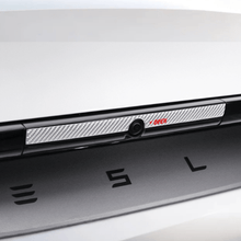 Load image into Gallery viewer, Model Y Juniper Rear Trunk Button Sticker | Flexible Urethane Carbon Fiber
