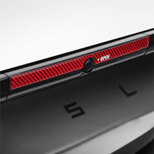 Load image into Gallery viewer, Model Y Juniper Rear Trunk Button Sticker | Flexible Urethane Carbon Fiber