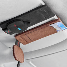 Load image into Gallery viewer, Multi-Functional Leather Glasses Holder Clip for Tesla Model Y/3/S/X