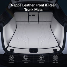 Load image into Gallery viewer, Nappa Leather Trunk Mat for Model Y Juniper (7 PCS)