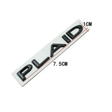 Load image into Gallery viewer, PLAID Letter Badge Emblem | Premium Alloy | 3M Adhesive | 4 Finishes Available