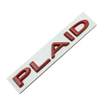 Load image into Gallery viewer, PLAID Letter Badge Emblem | Premium Alloy | 3M Adhesive | 4 Finishes Available