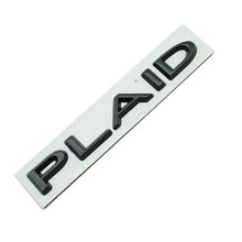 Load image into Gallery viewer, PLAID Letter Badge Emblem | Premium Alloy | 3M Adhesive | 4 Finishes Available