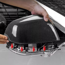 Load image into Gallery viewer, Real Carbon Fiber Mirror Replacement for Model S / X