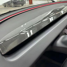 Load image into Gallery viewer, Real Carbon Fiber Replacement Dashboard Cover for Model 3 Highland / Model Y Juniper
