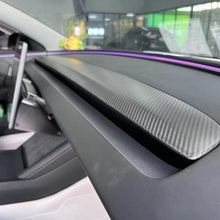 Load image into Gallery viewer, Real Carbon Fiber Replacement Dashboard Cover for Model 3 Highland / Model Y Juniper