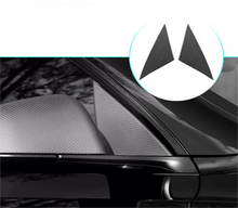 Load image into Gallery viewer, Real Dry Carbon Fiber A-Pillar Accent Overlays for Model 3 / Y