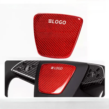 Load image into Gallery viewer, Real Dry Carbon Fiber Airbag Trim Cover for Model Y Juniper &amp; Model 3 Highland
