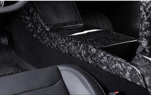 Load image into Gallery viewer, Real Dry Carbon Fiber Center Console Combo Side Panel &amp; Charging Pad Overlay for Model 3 Highland &amp; New Model Y
