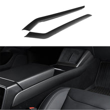 Load image into Gallery viewer, Real Dry Carbon Fiber Center Console Side Panel Overlays for Model 3 Highland / Model Y Juniper(2 Pieces)
