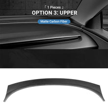 Load image into Gallery viewer, TESERY Real Dry Carbon Fiber Dashboard Cover Overlay for Model 3 Highland / Model Y Juniper