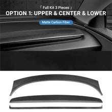 Load image into Gallery viewer, TESERY Real Dry Carbon Fiber Dashboard Cover Overlay for Model 3 Highland / Model Y Juniper