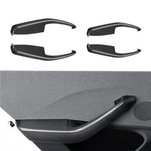 Load image into Gallery viewer, Real Dry Carbon Fiber Door Armrest Cover Overlays for Model 3 Highland