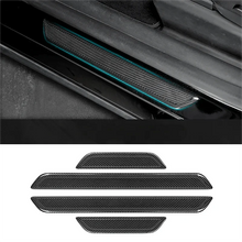 Load image into Gallery viewer, Real Dry Carbon Fiber Door Sill Strip Cover for Model 3 / Y