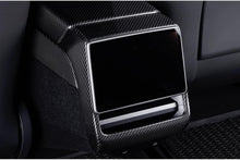 Load image into Gallery viewer, Real Dry Carbon Fiber Rear Screen Trim Frame Overlay for Model 3 Highland