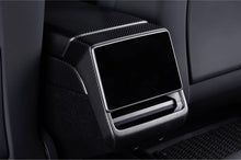 Load image into Gallery viewer, Real Dry Carbon Fiber Rear Screen Trim Frame Overlay for Model 3 Highland
