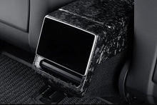 Load image into Gallery viewer, Real Dry Carbon Fiber Rear Screen Trim Frame Overlay for Model 3 Highland