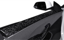 Load image into Gallery viewer, Real Dry Carbon Fiber Upper Door Trim Panel Overlay for Model 3 Highland / Model Y Juniper