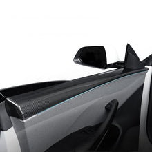 Load image into Gallery viewer, Real Dry Carbon Fiber Upper Door Trim Panel Overlay for Model 3 Highland / Model Y Juniper