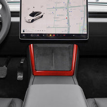 Load image into Gallery viewer, Real Dry Carbon Fiber Wireless Charging Frame for New Model Y &amp; Model 3 Highland