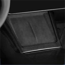 Load image into Gallery viewer, Real Dry Carbon Fiber Wireless Charging Frame for New Model Y &amp; Model 3 Highland