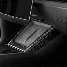 Load image into Gallery viewer, Real Dry Carbon Fiber Wireless Charging Frame for New Model Y &amp; Model 3 Highland