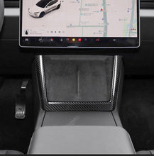Load image into Gallery viewer, Real Dry Carbon Fiber Wireless Charging Frame for New Model Y &amp; Model 3 Highland