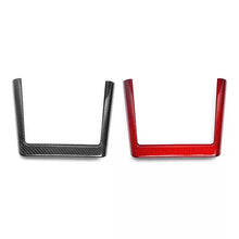 Load image into Gallery viewer, Real Dry Carbon Fiber Wireless Charging Frame for New Model Y &amp; Model 3 Highland