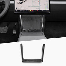 Load image into Gallery viewer, Real Dry Carbon Fiber Wireless Charging Frame for New Model Y &amp; Model 3 Highland