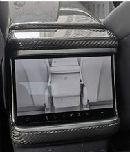Load image into Gallery viewer, Rear Screen Air Outlet Frame Dry Carbon Fiber Overlay for Model S/X 2021+