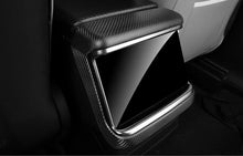 Load image into Gallery viewer, Rear Screen Air Outlet Frame Dry Carbon Fiber Overlay for Model S/X 2021+